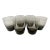 Grey Smokey Scandinavian Balloon Glasses - Set of 6 For Sale