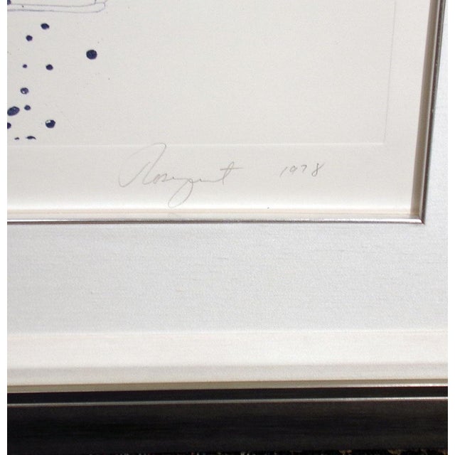 Paper James Rosenquist "Carousel" State II 1978 Hand Signed #Ed Etching W/Custom Frame For Sale - Image 7 of 7