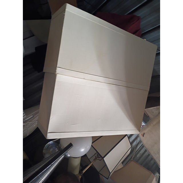 Contemporary Elegant Crystal Slab Lamps by Global Views a Pair For Sale - Image 10 of 14