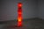 Red Bamboo Floor Lamp in Red Glass, 1990s For Sale - Image 8 of 9