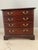 Brown Vintage Bachelor Chest Nightstand End Table 4 Chest of Drawers For Sale - Image 8 of 9