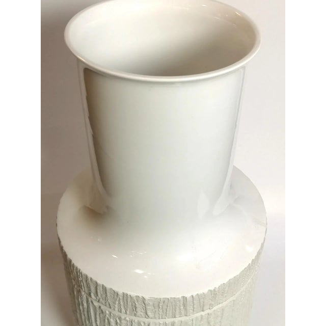 Ivory Ceramic Floor Vase from Thomas, 1970s For Sale - Image 6 of 11