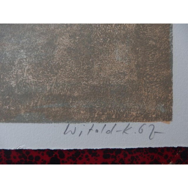 Witold-K, Trois personnages, Original Lithograph For Sale - Image 5 of 6