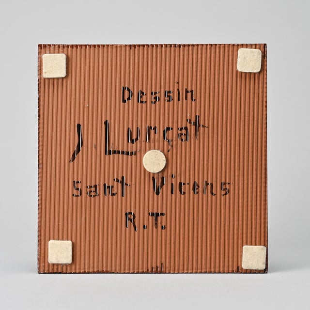 Ceramic Tile by Jean Lurçat for Sant Vicens Workshop, 1950s For Sale - Image 4 of 7