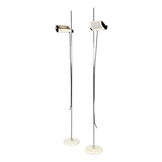 Italian Metal LED Floor Lamp, 1970s For Sale