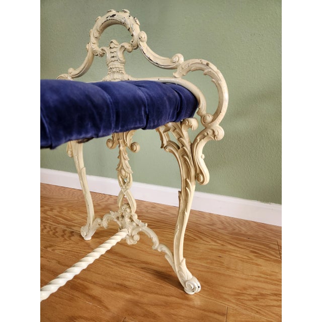 Mid 20th Century Mid 20th Century Neo-Classical Cast Alloy Bench For Sale - Image 5 of 11