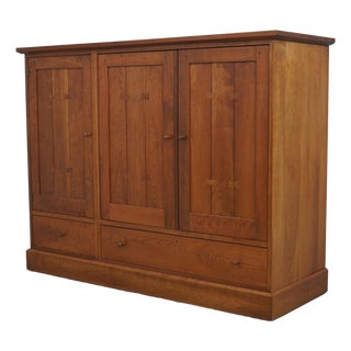 Stickley Arts & Crafts Cherry Tv Cabinet For Sale