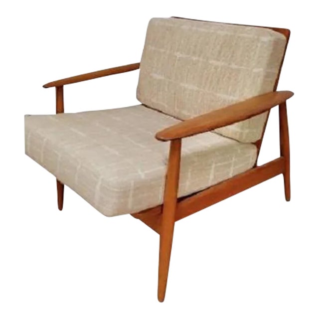 Danish Modern Teak Cigar Lounge Chair, Circa 1950s by Moreddi Chairish