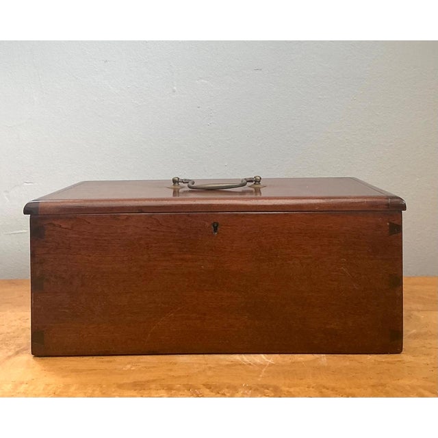 Vintage Keyhole Wooden Box For Sale - Image 13 of 18