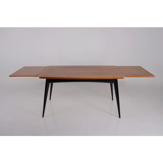 Wood Vintage Extendable Table by Alfred Hendrickx for Belform, 1950s For Sale - Image 7 of 9