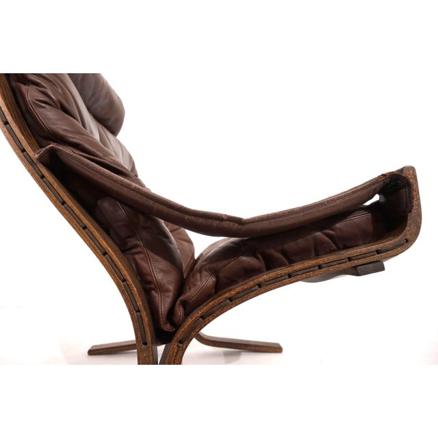 Animal Skin Siesta Lounge Chair in Leather by Ingmar Relling for Westnofa, 1960 For Sale - Image 7 of 17