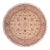 Shabby Chic 1990's Kashan Pak-Persian Beige/Tan Wool Round Rug- 10'0'' X 10'2'' For Sale