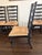 Wood French Country Black Ladder-Back Dining Chairs With Woven Seats (Set of 8) For Sale - Image 7 of 9