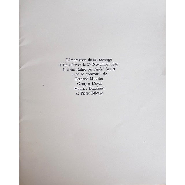 Blue Authentic Vintage Mid 20th C. Ltd. Ed. Signed Andre Dignimont Hand Finished Folio Size Parisian Scenes & Nudes Lithographs Set of 11 For Sale - Image 8 of 9