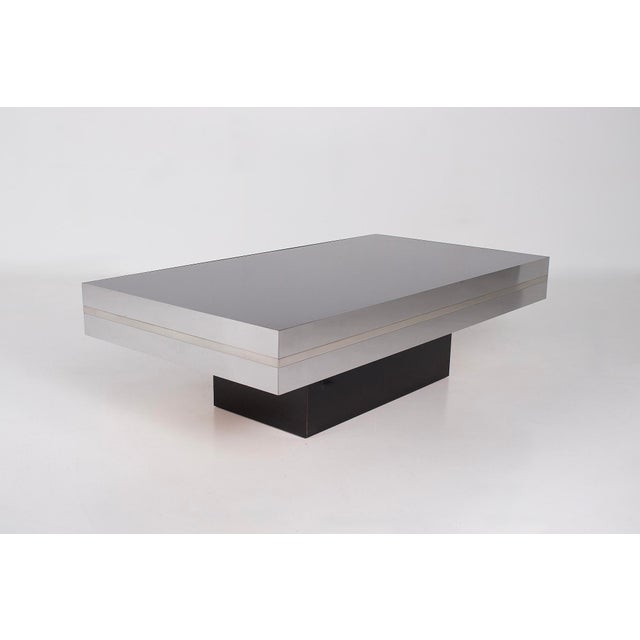 Vintage Coffee Table in Steel, 1970s For Sale - Image 9 of 9