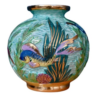 Vintage Ball Vase by Lamarche Monaco, 1960s For Sale