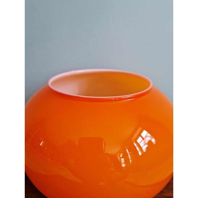 Orange Space Age Table Lamp in Orange Glass, Belgium, 1960s For Sale - Image 8 of 13