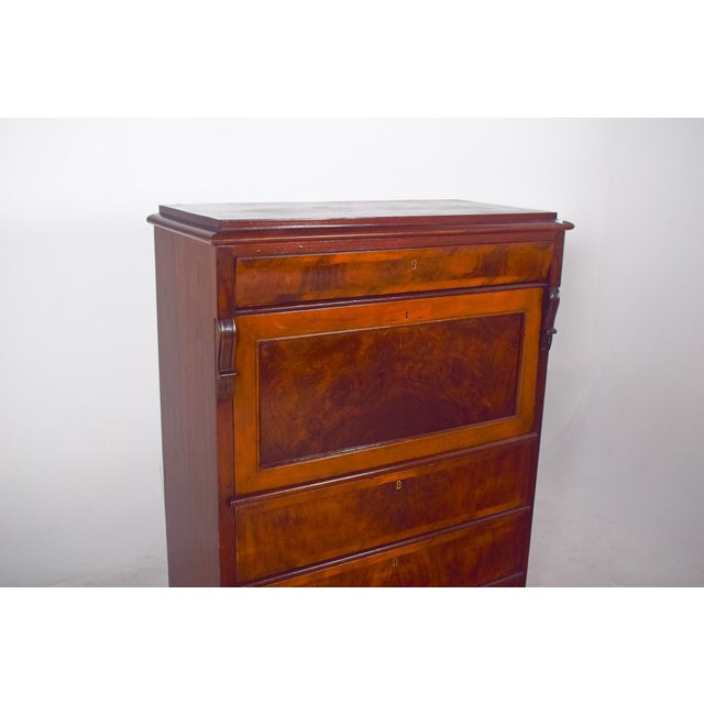 Antique Abattant Cabinet with Large Drawers, 1890s For Sale - Image 4 of 18