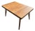 Vintage Mid-Century Modern Solid Oak Extendable Dining Table With 2 Leaves For Sale
