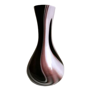 1970s Moretti Carlo Murano Vase in Colored Opaline Glass