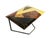 Postmodern Wooden Table with Geometric Inlays and Metal Base by Offredi for Saporiti, 1980s For Sale - Image 3 of 14