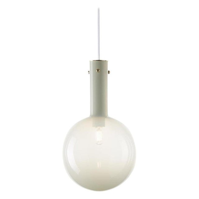 Alabaster White Sphere Pendant Light by Dechem Studio For Sale - Image 6 of 6