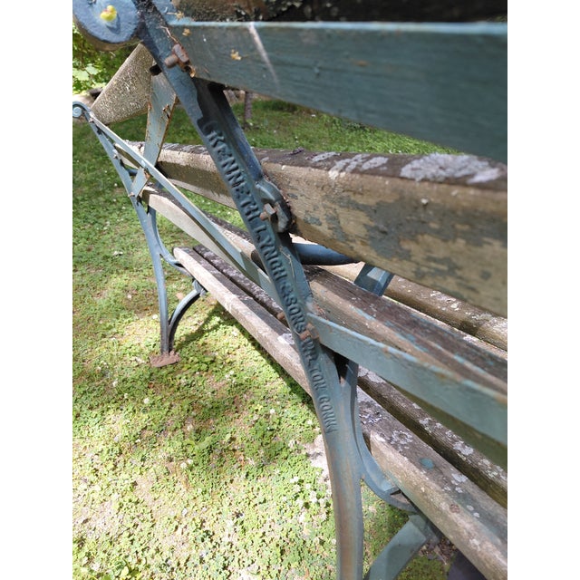 1940s World's Fair Central Park Bench by Kenneth Lynch and Sons For Sale - Image 14 of 14
