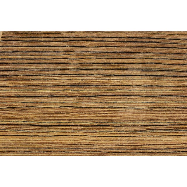 Modern Gabbeh Beige/Green Wool Rug - 2'9'' X 4'10'' For Sale In New York - Image 6 of 10
