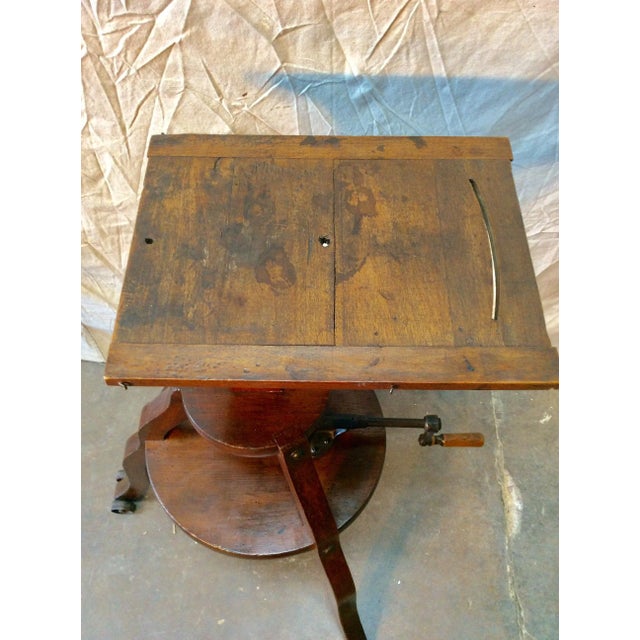 Early 1800s French Walnut Camera Stand For Sale - Image 4 of 13