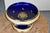 French Early 20th Century Cobalt Blue Jaget & Pinon Ceramic Compote Centerpiece With Gilt Decoration For Sale - Image 3 of 8