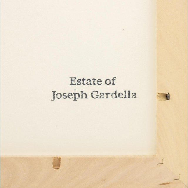 Yellow Joseph Lawrence Gardella Geometric Mixed Media For Sale - Image 8 of 8