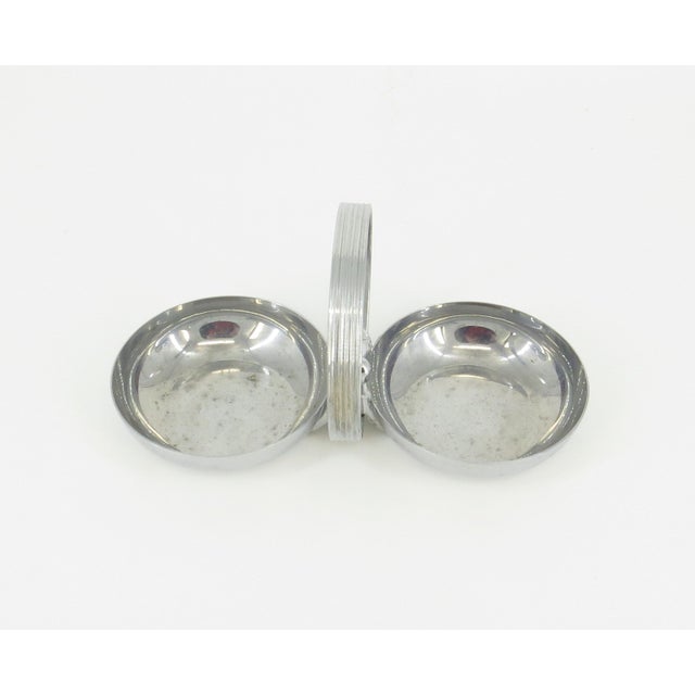 1930s Art Deco Chrome Nut Dish With Handle by Chase For Sale - Image 5 of 10