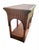 Wood Vintage Arched Wicker Coastal Regency Console Table For Sale - Image 7 of 7