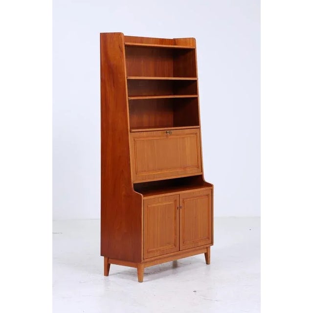 Mid-Century Wooden Bookcase, 1960s For Sale - Image 9 of 11