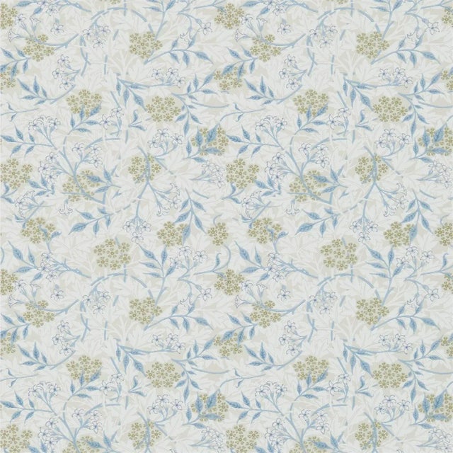 Morris & Co Jasmine Wallpaper in Ecru/Wood For Sale