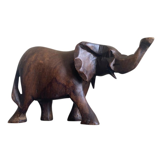 Late 20th Century Carved Wooden Elephant, Italy For Sale