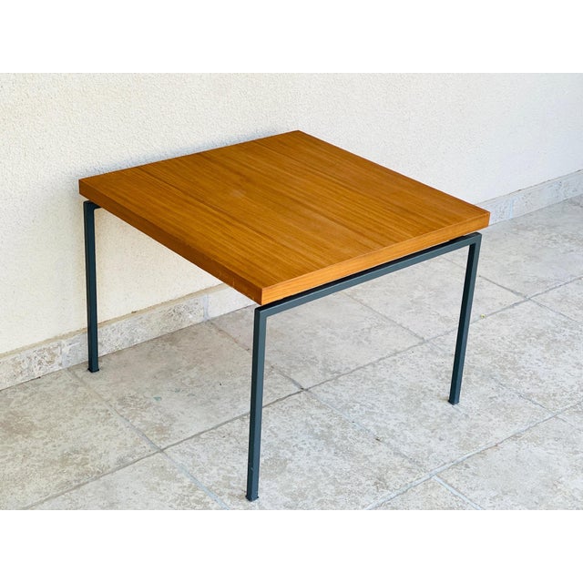 Vintage Scandinavian Coffee Table in Teak with Metal Legs, 1960 For Sale - Image 11 of 11
