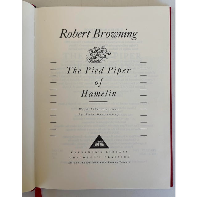 Everyman’s Library 1993 the Pied Piper of Hamelin by Robert Browning Illustrated For Sale In Charleston - Image 6 of 12