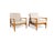 Beautiful vintage armchair from the 1960s for sale. The armchairs feature refinished wooden frames made of high-quality,...