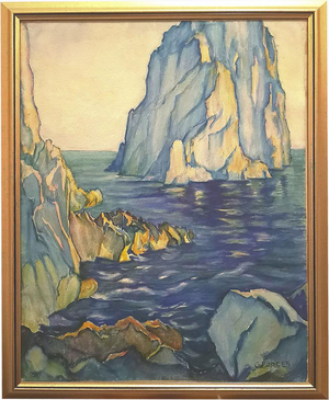 Clara Porges, Capri, 1920, Watercolor