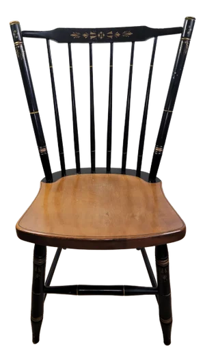 Early 19th Century Vintage Maple Hitchcock Windsor Style Side Chair
