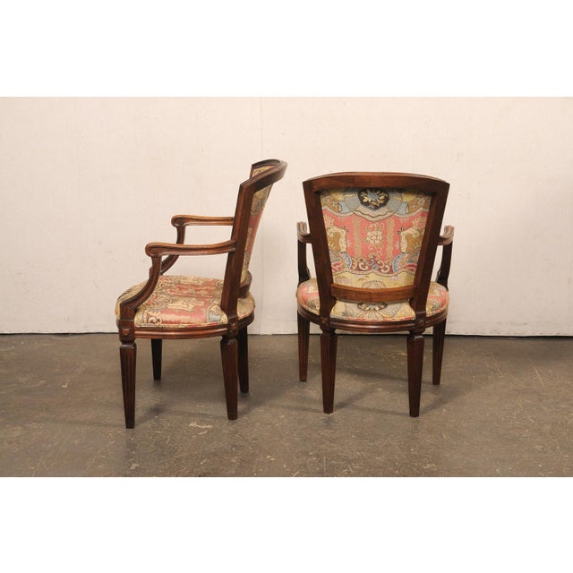 Mid-Century Italian Neoclassical Armchairs For Sale - Image 10 of 11