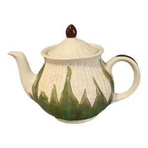 Vintage White King Corn Shawnee Tea Pot