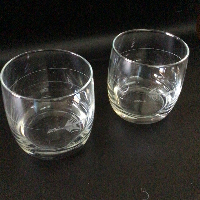 Rolf Glass L.L.Bean Fishing Fly Etched Cocktail Glasses-Set of 2 For Sale - Image 10 of 12