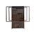 This two-part Chinese display cabinet is crafted from a dark, richly grained wood with a warm, aged patina. The upper...