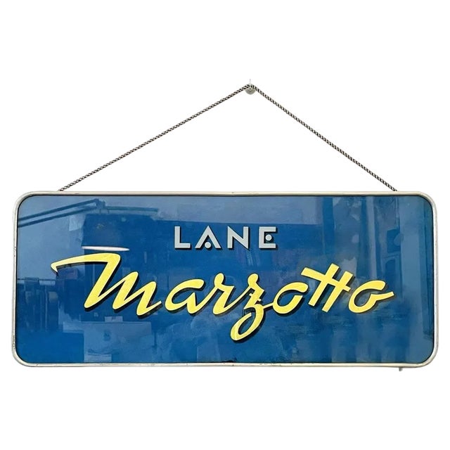 Modern Italian Wall Light Sign in Plastic & Metal by Lane Marzotto, 1990s For Sale