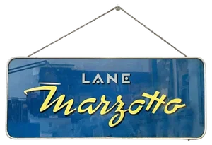 Modern Italian Wall Light Sign in Plastic & Metal by Lane Marzotto, 1990s