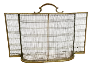 Victorian Bowed Brass Nursery Fire Guard