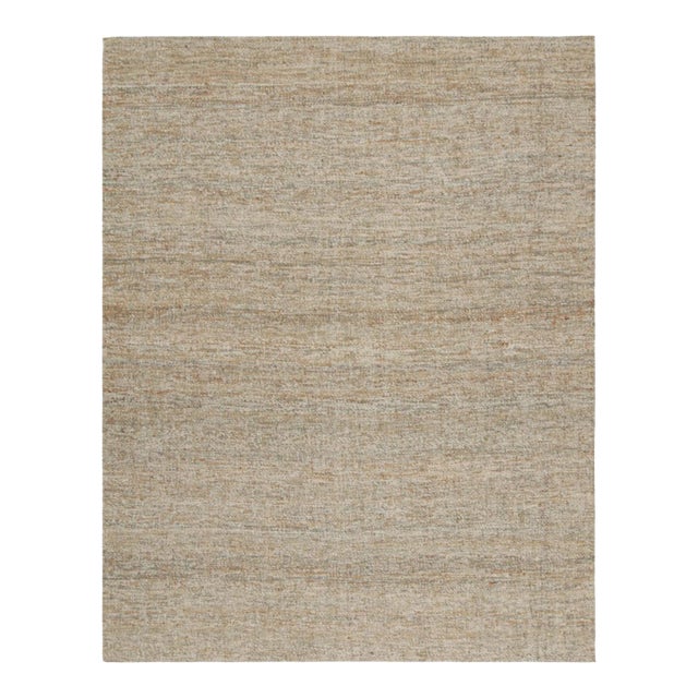 Rug & Kilim’s Contemporary Jute Kilim in Beige-Brown For Sale
