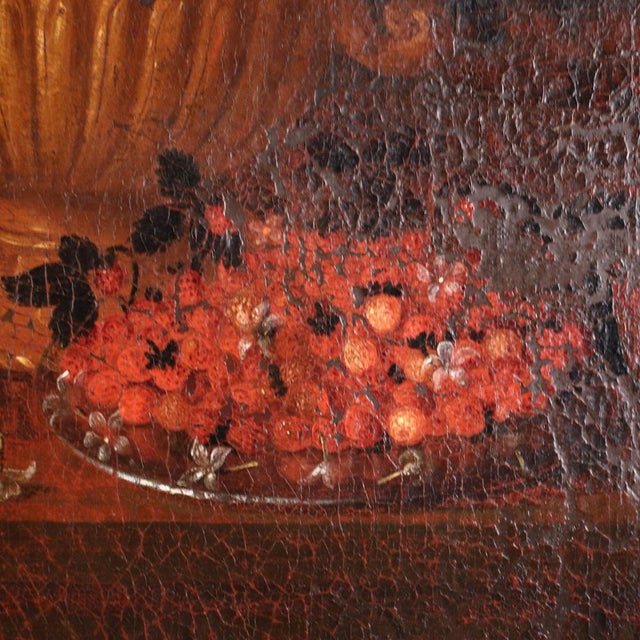 Italian Artist, Still Life with Flowers, 17th Century, Oil on Canvas, Framed For Sale - Image 7 of 16